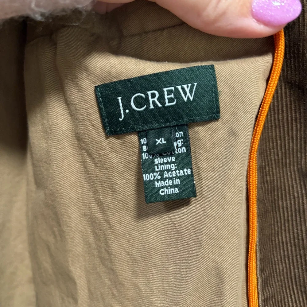 Vintage Y2K J.Crew Corduroy Blazer Men’s size XL Brown 2 Button Closure Academia